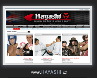 Hayashi Budoland.cz - Boxovac� pytle, boxersk� rukavice, bojov� sporty